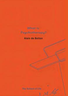 دانلود pdf کتاب What is Psychotherapy? آلن دوباتن