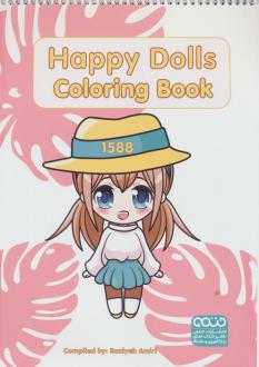 دانلود pdf کتاب رنگ آمیزی HAAPPY DOLLS COLORING BOOK (کد 1588) راضیه امیری