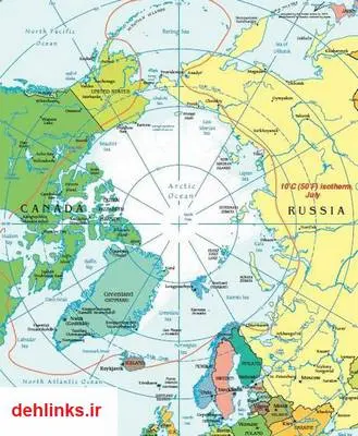 دانلود pdf کتاب نقشه جغرافیایی قطب شمال