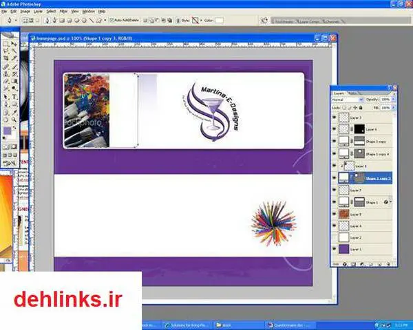 دانلود pdf کتاب طراحی صفحات وب توسط فتوشاپ