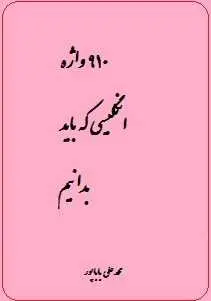 دانلود pdf کتاب  ۹۱۰ واژه که باید بدانیم با ترجمه  محمد علی باباپور رایگان