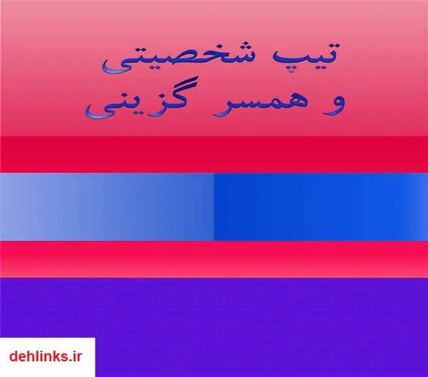 دانلود pdf کتاب تیپ شخصیتی و همسر گزینی فاطمه شعیبی