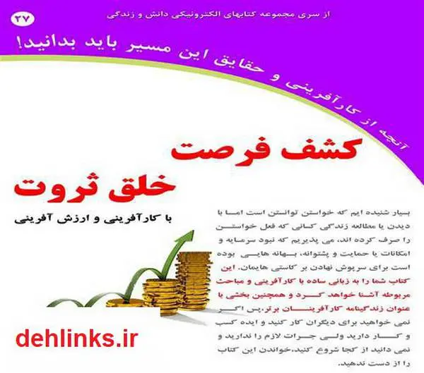 دانلود pdf کتاب کشف فرصت خلق ثروت با کارآفرینی و ارزش آفرینی رضا فریدون نژاد