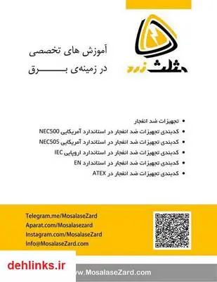 دانلود pdf کتاب تجهیزات ضدانفجار و کدبندی آن ها در استانداردهای مختلف