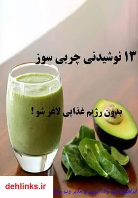 دانلود pdf کتاب 13 نوشیدنی چربی‌سوز ابراهیم رجب زاده