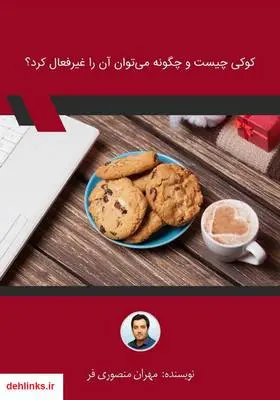 دانلود pdf کتاب کوکی چیست و چگونه می‌توان آن را غیرفعال کرد؟ مهران منصوری فر
