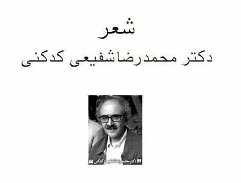 دانلود pdf کتاب شعر دکتر محمد رضا شفیعی کدکنی