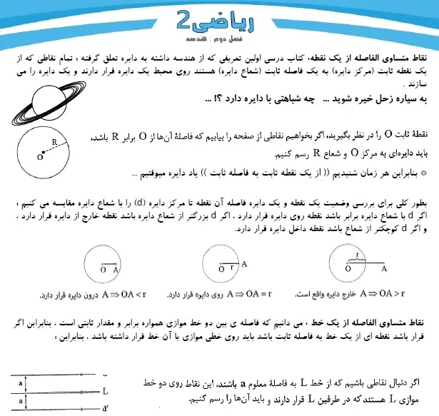 دانلود pdf جزوه ریاضی یازدهم تجربی فصل هندسه رایگان | ویژه کنکور