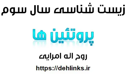 دانلود pdf زیست شناسی سال سوم ، مبحث پروتیین رایگان | ویژه کنکور