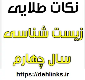 دانلود pdf جزوه نکات طلایی زیست شناسی سال چهارم دبیرستان رایگان | ویژه کنکور