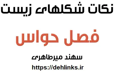 دانلود pdf نکات شکل های فصل 3 زیست سال سوم (حواس)‎ رایگان | ویژه کنکور