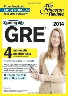 دانلود pdf کتاب Cracking the GRE with 4 Practice Tests, 2014 Edition