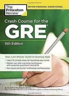 دانلود pdf کتاب Crash Course for the GRE: Your Last-Minute Guide to Scoring High