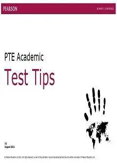 دانلود pdf کتاب PTE Academic Test Tips