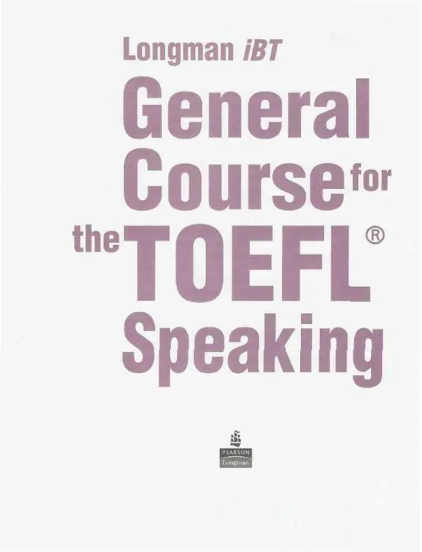 دانلود pdf کتاب Longman iBT General Course for the TOEFL Speaking
