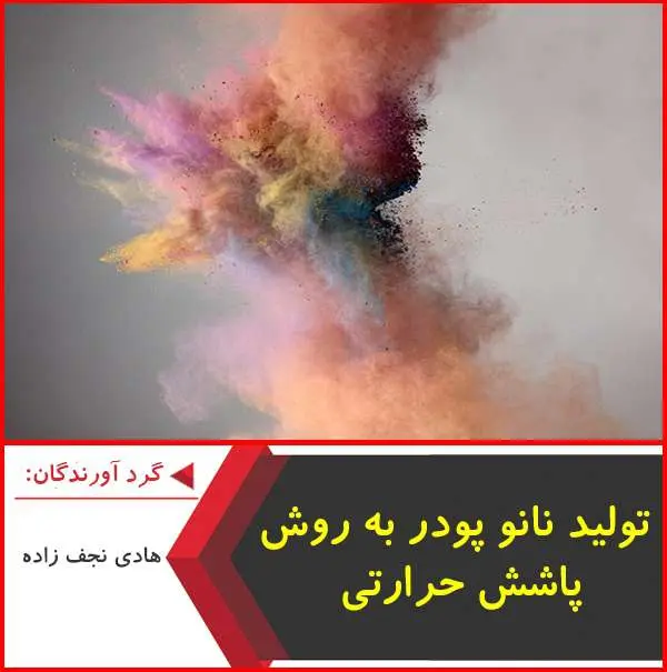 دانلود پاورپوینت تولید نانو پودر به روش پاشش حرارتی