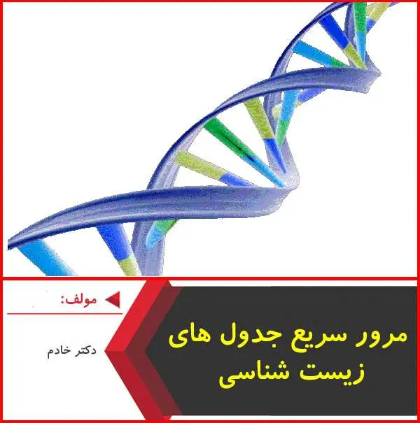 دانلود pdf جزوه نکات و جداول هفته آخر زیست|خادم