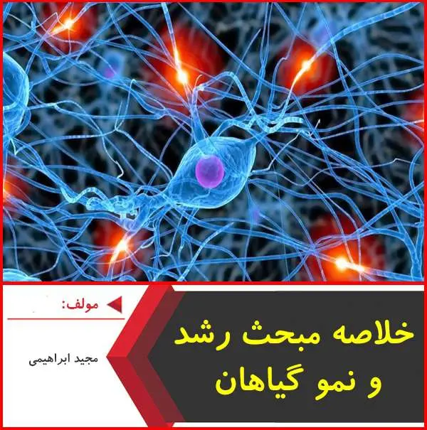 دانلود pdf جزوه خلاصه رشد و نمو گیاهان|مجید ابراهیمی