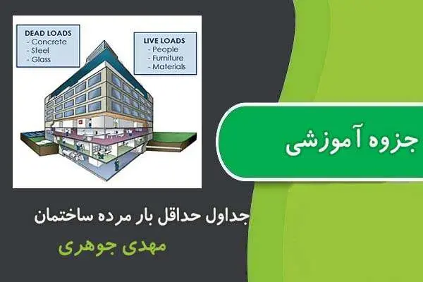 دانلود pdf کتاب کتابچه حداقل بارهای مرده وارد بر ساختمان
