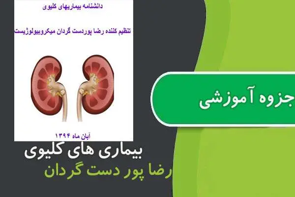 دانلود pdf جزوه بیماری های کلیوی رضا پوردست گردان