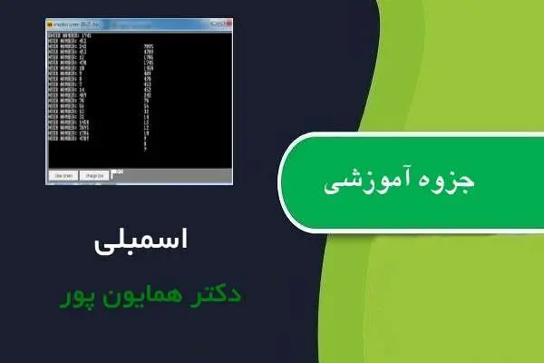 دانلود pdf جزوه اسمبلی دکتر همایون پور