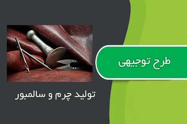 دانلود pdf کتاب طرح توجيهي توليد چرم و سالمبور