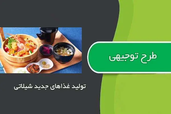 دانلود pdf کتاب طرح توجیهی توليد غذاهاي جديد شيلاتي