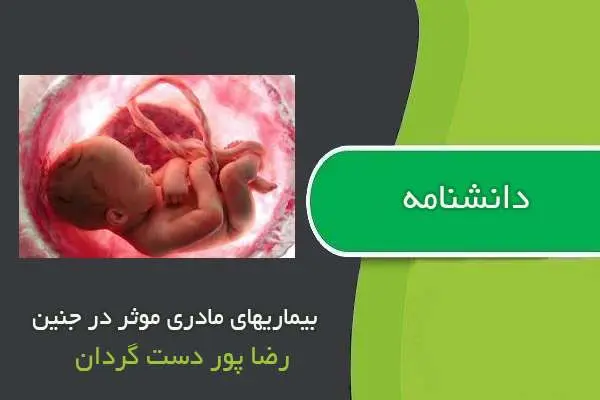 دانلود pdf کتاب دانشنامه بیماریهای مادری موثر در جنین