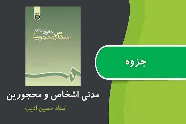 دانلود pdf جزوه مدنی اشخاص و محجورین استاد ادیب
