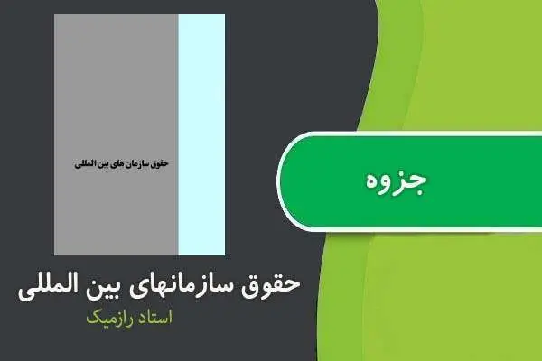 دانلود pdf جزوه حقوق سازمانهای بین الملل استاد رازمیک
