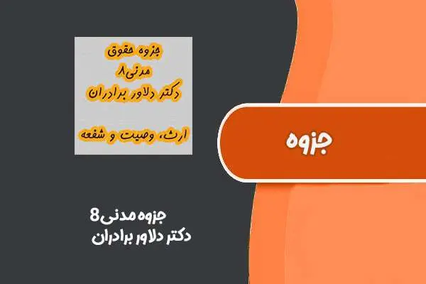 دانلود pdf جزوه جزوه مدنی۸ از دکتر دلاور برادران