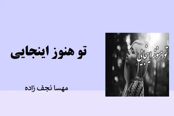 دانلود pdf کتاب رمان تو هنوز اینجایی مهسا نجف زاده