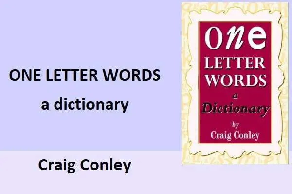 دانلود pdf کتاب one letter words a dictionery book by craig conley