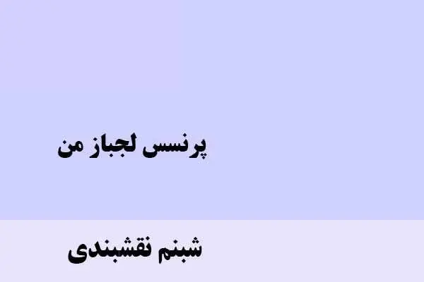 دانلود pdf کتاب پرنسس لجباز من شبنم نقشبندی