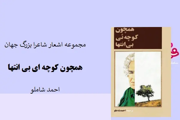 دانلود pdf کتاب همچون کوچه ای بی انتها احمد شاملو