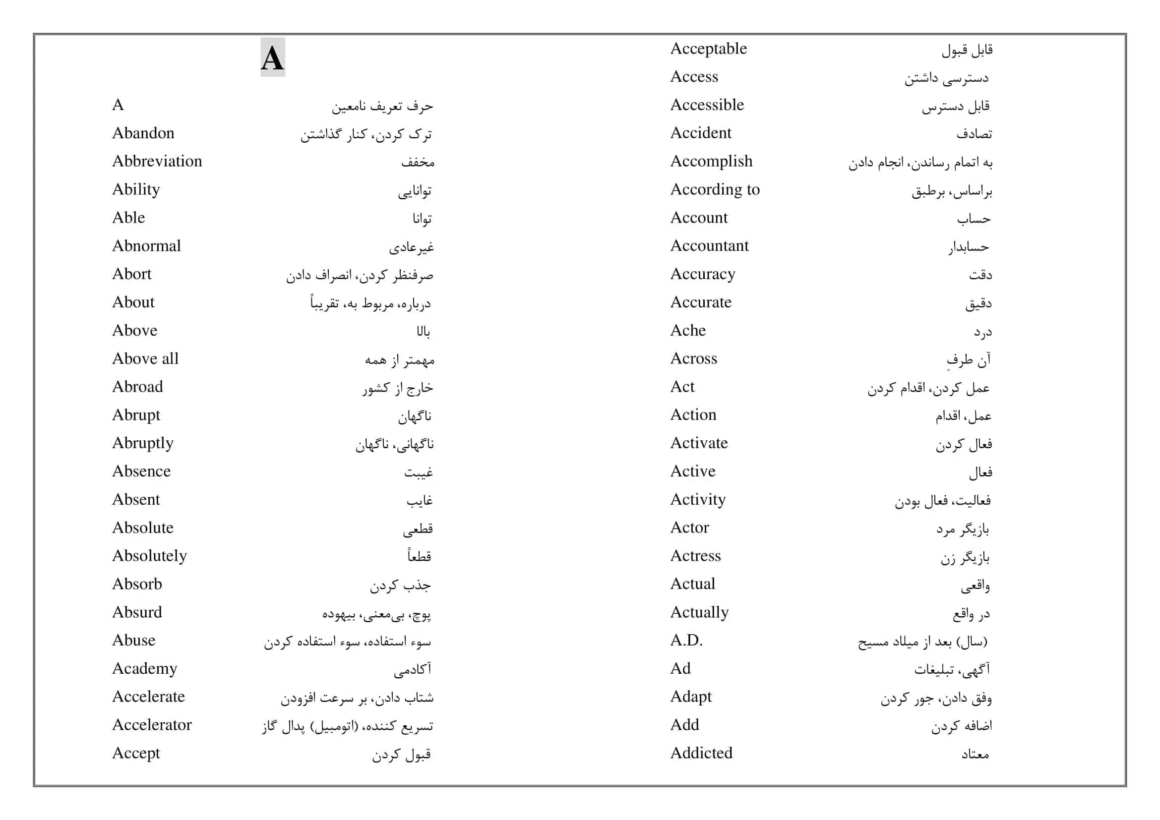 دانلود pdf جزوه لغات زبان انگلیسی از هفتم تا دوازدهم (ویژه کنکور و امتحان)