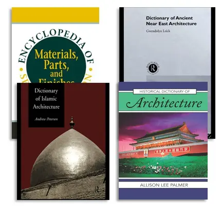 دانلود pdf مجموعه واژه نامه ها و فرهنگ لغات تخصصی معماری